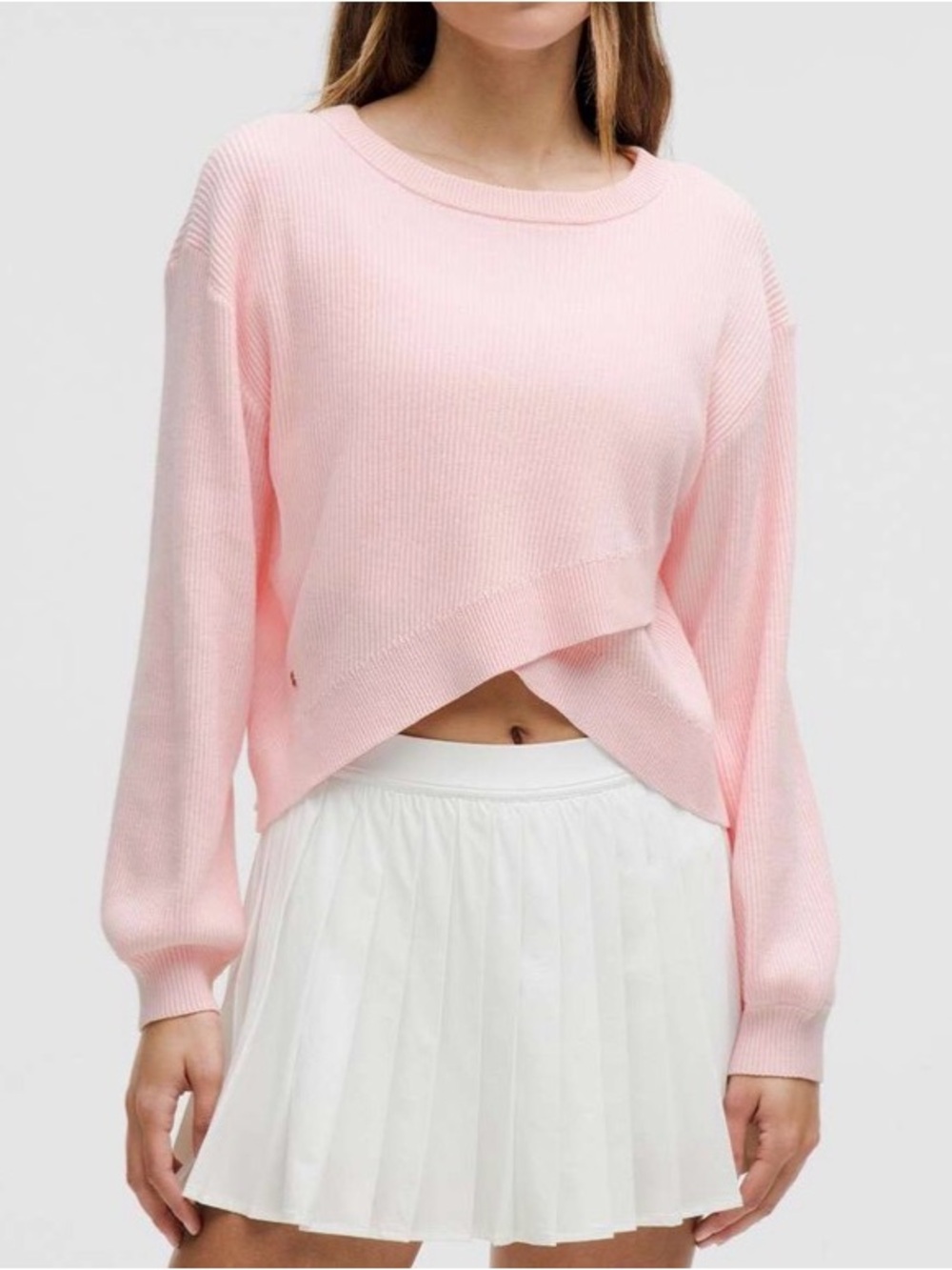 Lululemon Reversible Crossover Sweater- Strawberry Milkshake/ Size Medium